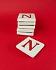 magnesy Ceramiczny magnes, czerwona literka N 2