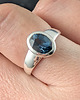 pierścionki srebrne Pierścionek London blue topaz 2