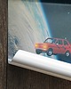 plakaty Plakat podróżniczy - Maluch w kosmosie - Kolaż minimalistyczny 3