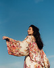 bluzki kimonowe damskie Kimono Flower Ecru LONG 8