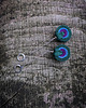 kolczyki soutache Długie etniczne kolczyki Dziki Rytm butelkowa zieleń 8