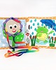 książeczki dla dzieci Quiet Book książeczka sensoryczna manipulacyjna Chytrusek Bejbik 4
