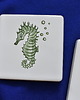 podkładki do kuchni Kafle ręcznie malowane- podkładki ceramiczne koniki morskie 3