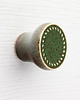 gałki do mebli Ceramiczna gałka do mebli zielono-brązowa, wz.12 1