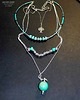 naszyjniki - inne Turkusowy naszyjnik 3w1: kupujesz 1 masz 3 modne naszyjniki BOHO unikat handmade 1