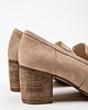 półbuty damskie PÓŁBUTY NA 6 CM SŁUPKU - SKÓRA NATURALNA - MODEL 250 - KOLOR LATTE 5