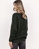 swetry damskie  Sweter z cekinami - SWE338 ciemny zielony MKM 2