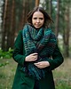szale damskie Duży szal MAXCOLOR handmade " leśna harmonia" 7
