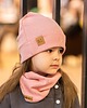 czapki dziecięce Dziecięca czapka z kominem BL peonia 1