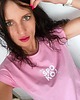 t-shirt damskie Różowa koszulka damska Swięty Spokój 2