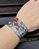 bransoletki wire wrapping Małe kwiatki - bransoletka regulowana 4