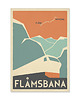 plakaty Plakat Flamsbana, Flam, pociąg, kolej, Norwegia,  A3 1