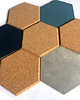 kafle i panele S Korek naturalny i brązowy Hexagon 6