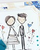 kartki scrapbooking Kartka ślubna /niebieski/ 1