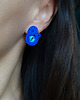 kolczyki soutache Kobaltowe oczka - kolczyki soutache 2