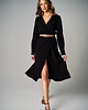 sukienki midi damskie Sukienka Kopertowa Romantic Black 5