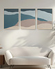 plakaty Abstrakcyjne plakaty morze, minimalistyczne, zestaw/tryptyk do salonu, sypialni. 8