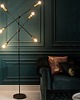 lampy podłogowe Lampa stojąca czarna złota loftowa 163cm 1
