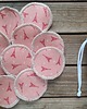 tekstylia - różne Waciki zero waste - 10szt. z woreczkiem - Paryż 1