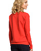 bluza bez kaptura damska Bluza z falbanką-czerwona(M-331) 3