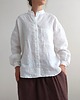 koszule damskie  100% len koszula oversize WHITE_STAR 1