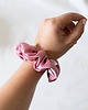 gumki do włosów Scrunchie/frotka SATIN PINK 1
