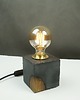 lampy stołowe Lampa loft z betonu - z drewnem 5