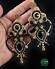 kolczyki soutache Angel kolczyki czarno-złote kandelabry sutasz 2