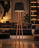 lampy podłogowe Lampa stojąca typu tripod CURACAO VELUR 2