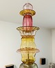 lampy wiszące Lampa wisząca szklana artdeco prl vintage retro Amber Glow 4