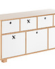 meble do pokoju dziecka KOMODA NISKA 120 X 40 BIAŁA 4
