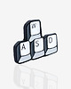 przypinki Pins "WSAD" 1