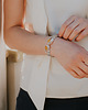 bransoletki wire wrapping Bursztynowa bransoletka ze srebrnego łańcuszka 3