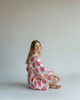 szlafroki damskie Szlafrok narzutka kimono w truskawki 1