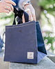 woreczki wielorazowe Lunch bag - Torba na lunch - wegańska skóra - Navy Blue 1