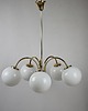 lampy wiszące Lampa  pięcioramienna lata 70. 5