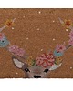 wycieraczki pod drzwi Wycieraczka wejściowa kokos Deer with Flowers 2