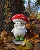 misie i maskotki Maskotka muchomor, Dekoracja jesienna, Grzybek do dekoracji wnętrz 6