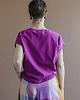 t-shirt damskie Malinowy T-shirt Kimonowy 2