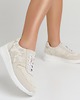 sneakersy damskie Sneakersy skórzane - ecru   (6624) 2