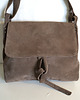 torby na ramię Surowa BARONOWA   ciemno beżowy zamsz 5