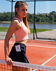 topy damskie Top SALMON - krótki 2