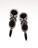 kolczyki soutache Kolczyki z onyksem - Nowoczesne - Sutasz 1