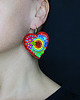 kolczyki soutache Kolekcja Frida - kolczyki kolorowe serca 5