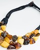 korale Naszyjnik bursztynowy sznurek makrama 3