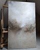 obrazy Duży obraz abstrakcja w neutralnych beżach i bieli XXL 150 x 90 cm 2