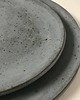 patery i talerze komplet talerzy ceramicznych ciemny szary 1