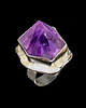 pierścionki srebrne Pierścionek Baśniowy kryształ ametystu 1