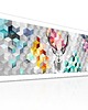 obrazy i plakaty do pokoju dziecięcego Obraz na płótnie -  Jeleń wśród Geometrycznych Form 147x60 cm 1