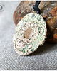 wisiory Wisiorek ceramiczny półkula z koronką 4